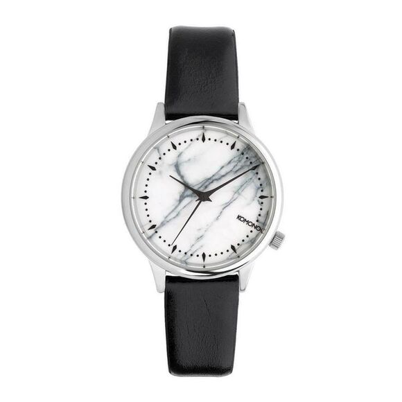 Komono Black Leather Dress Women´s Watch